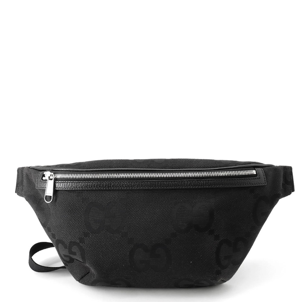 GUCCI Black Canvas Fanny Pack
